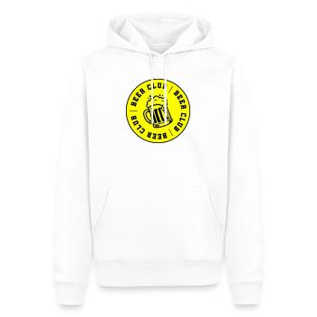 Club de Bière Club Booze - Sweat à capuche Premium bio Homme - blanc - Devant - Nico (187cm)