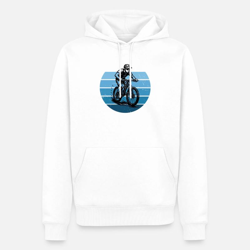 Déclaration directe sur le VTT - Sweat à capuche Premium bio Homme - blanc