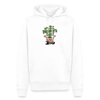 Plaisir de la pomme de terre pour la Saint-Patrick - Sweat à capuche Premium bio Homme - blanc - Devant - Nico (187cm)