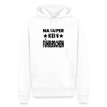 Führerschein - Männer Premium Bio Hoodie - Weiß - Vorne - Nico (187cm)