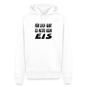 Eis - Männer Premium Bio Hoodie - Weiß - Vorne - Nico (187cm)