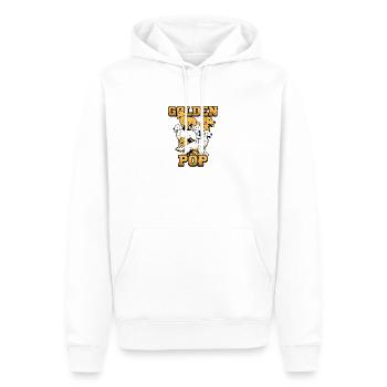 Design des chiens Pop Art Golden Retriever - Sweat à capuche Premium bio Homme - blanc - Devant - Nico (187cm)