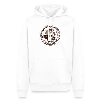 Schokolade Tafelschokolade Schokoriegel Backen - Männer Premium Bio Hoodie - Weiß - Vorne - Nico (187cm)