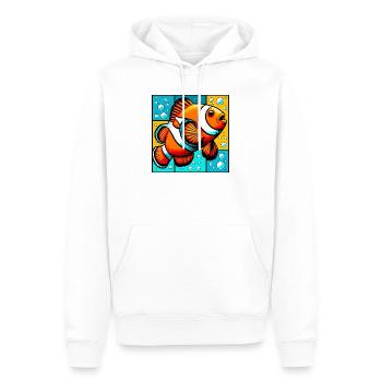 Clownfisch - Männer Premium Bio Hoodie - Weiß - Vorne - Nico (187cm)