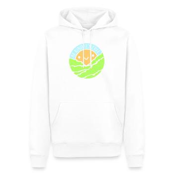 Sois gentil, c’est une déclaration de gentillesse gratuite qui dit - Sweat à capuche Premium bio Homme - blanc - Devant - Nico (187cm)
