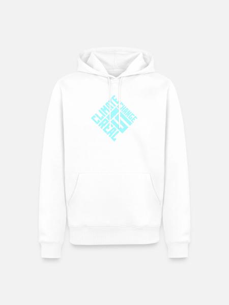Climate Change Is Real Klimawandel Wissenschaft - Männer Premium Bio Hoodie - Weiß