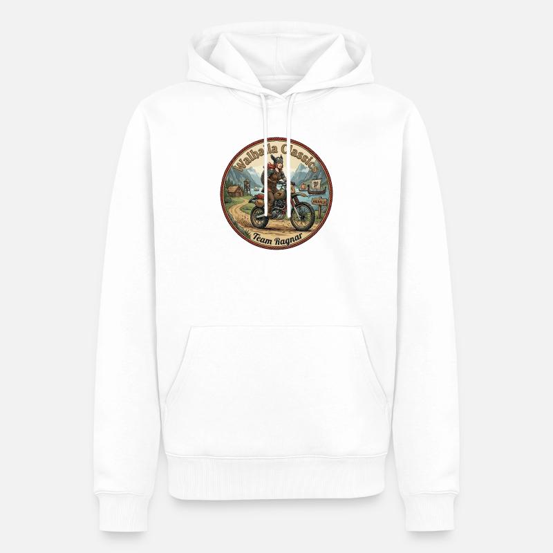 Walhalla Classics - Team Ragnar - Männer Premium Bio Hoodie - Weiß