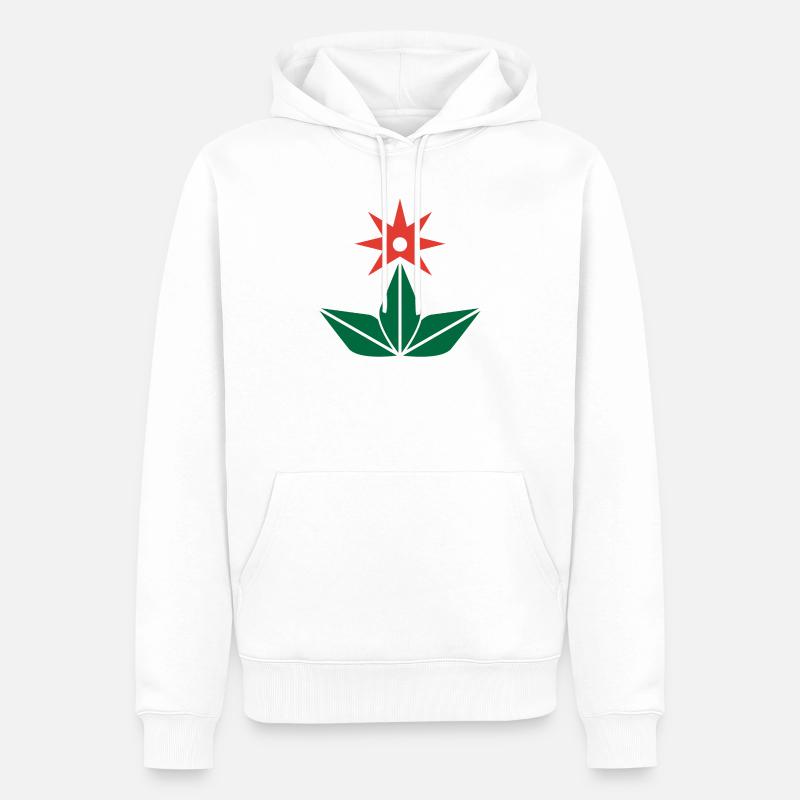 Astroflora_zero - Sweat à capuche Premium bio Homme - blanc