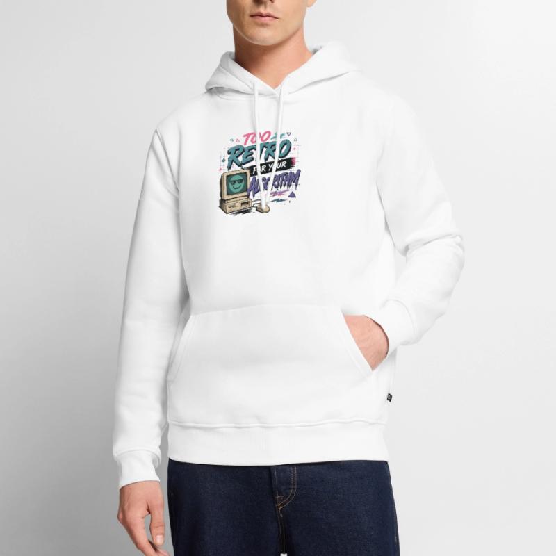 Cooles Too Retro for your Algorithm Design Männer Premium Bio Hoodie