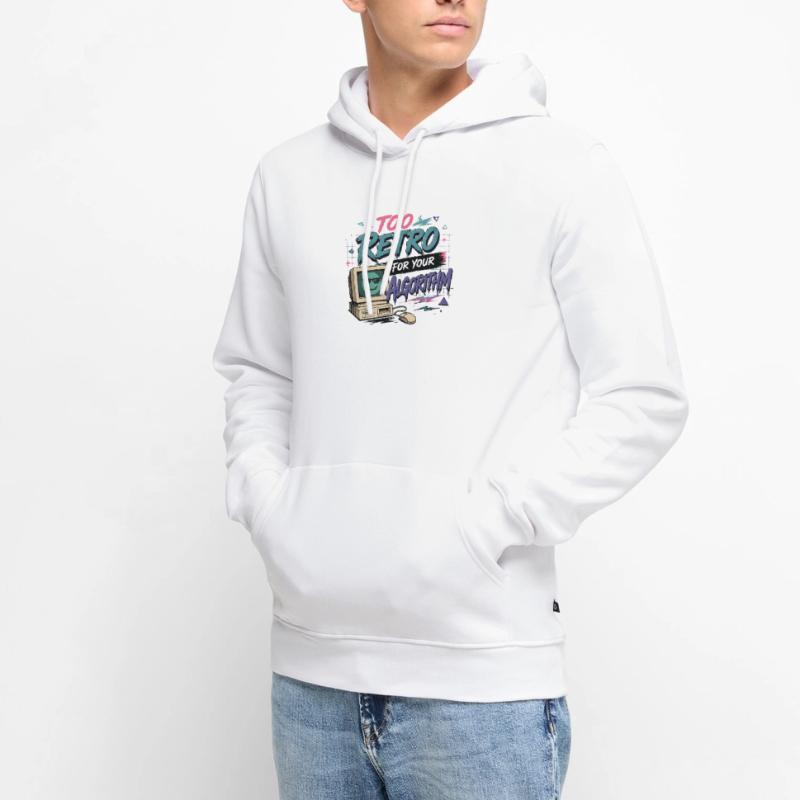 Cooles Too Retro for your Algorithm Design Männer Premium Bio Hoodie
