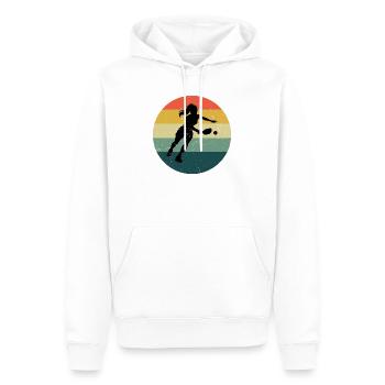 Pickleball Fan Design für Pickleballspielerin Fans - Männer Premium Bio Hoodie - Weiß - Vorne - Nico (187cm)