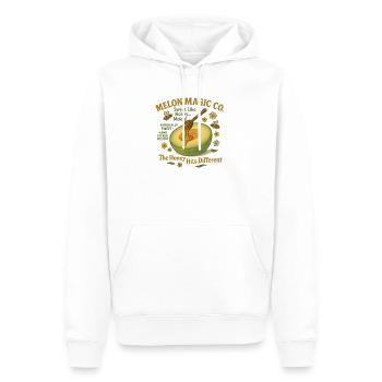 Illustration magique Melon Honey - Sweat à capuche Premium bio Homme - blanc - Devant - Nico (187cm)
