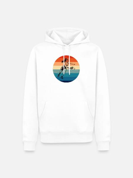 Pickleballspiel Design für Pickleball Trainer Fans - Männer Premium Bio Hoodie - Weiß