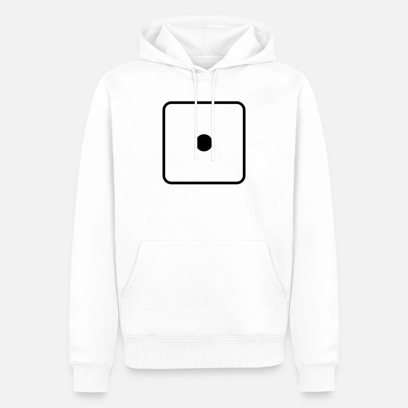 Dit - Sweat à capuche Premium bio Homme - blanc