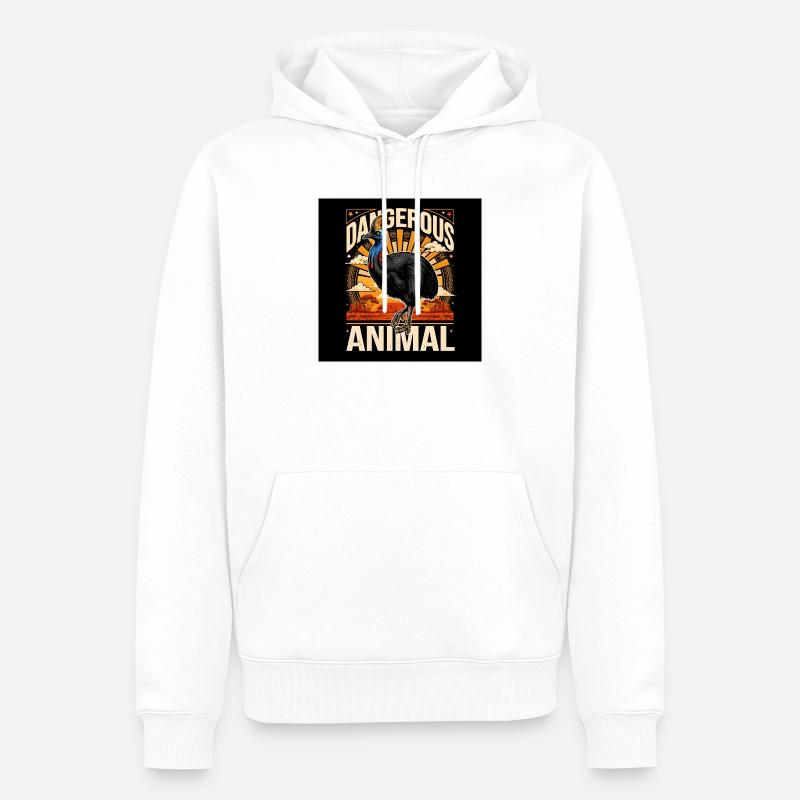 Extremely perilous  - Männer Premium Bio Hoodie - Weiß