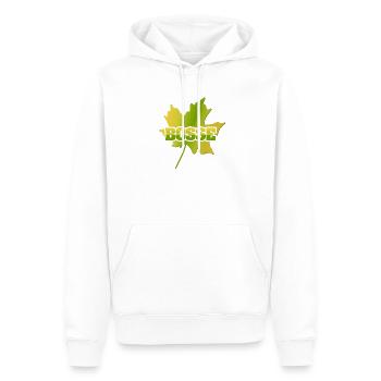 Bosse - Männer Premium Bio Hoodie - Weiß - Vorne - Nico (187cm)