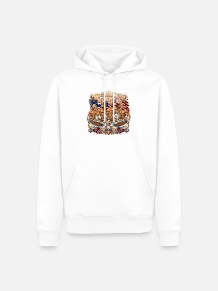 Erklärung der Gründerväter zum 4. Juli - Männer Premium Bio Hoodie - Weiß