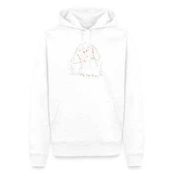 Profitez des petites choses, chien Vizsla - Sweat à capuche Premium bio Homme - blanc - Devant - Nico (187cm)