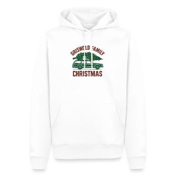 Vintage Familienweihnacht Auto - Männer Premium Bio Hoodie - Weiß - Vorne - Nico (187cm)