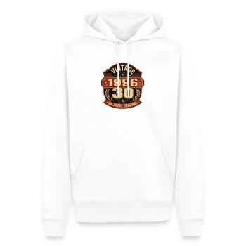 Vintage 1996 – 30 Jahre Original - Männer Premium Bio Hoodie - Weiß - Vorne - Nico (187cm)