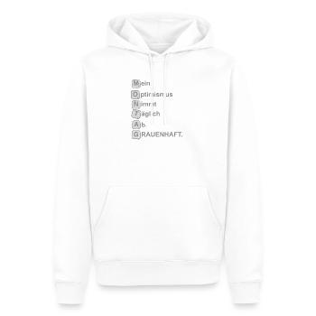 Montagsrätsel - Männer Premium Bio Hoodie - Weiß - Vorne - Nico (187cm)