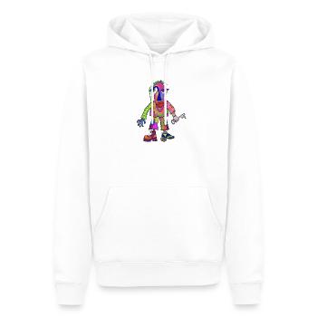 Colorful Figurine - Men’s Premium Organic Hoodie - white - Front - Nico (187cm)