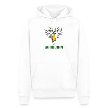 GUARDIAN - Stylish bird of prey - Design - Men’s Premium Organic Hoodie - white - Front - Nico (187cm)