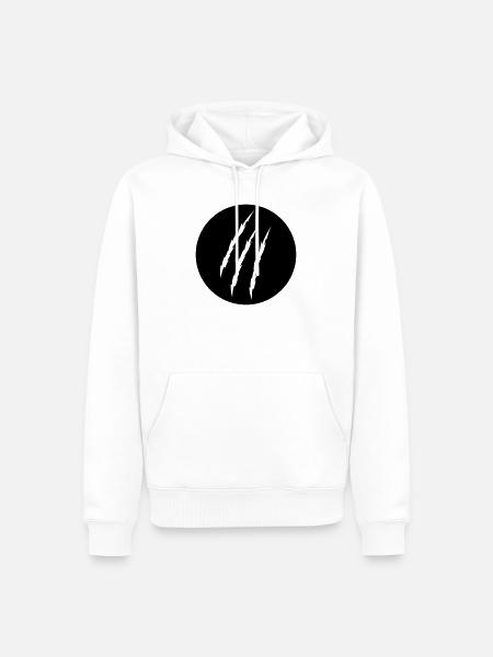 claw - Men’s Premium Organic Hoodie - white