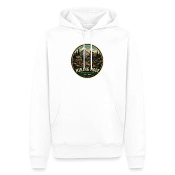 Mode randonnée Vintage Adventure Graphique - Sweat à capuche Premium bio Homme - blanc - Devant - Nico (187cm)