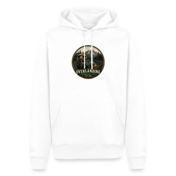 Overlanding Vintage Adventure Graphic - Men’s Premium Organic Hoodie - white - Front - Nico (187cm)