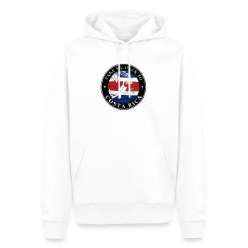 Take Me Back to Costa Rica Tukan - Männer Premium Bio Hoodie - Weiß - Vorne - Nico (187cm)