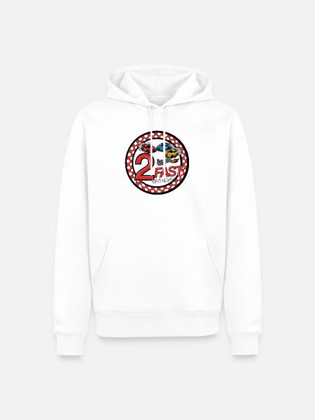 2 Almost Birthday Race Car - Men’s Premium Organic Hoodie - white