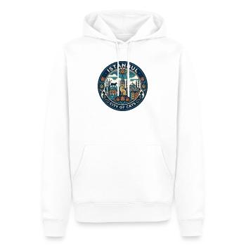 Istanbul Turkey Cats - Men’s Premium Organic Hoodie - white - Front - Nico (187cm)