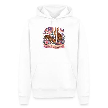Magische Natur Bengal Katze - Männer Premium Bio Hoodie - Weiß - Vorne - Nico (187cm)