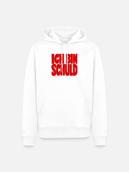Ich Bin Schuld Wie Immer Sarkasmus Humor - Männer Premium Bio Hoodie - Weiß