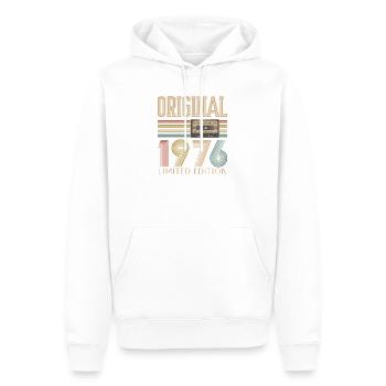 50. Geburtstag, 50 Jahre - Männer Premium Bio Hoodie - Weiß - Vorne - Nico (187cm)