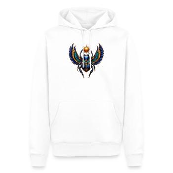 Couronne de soleil en forme de scarabée égyptien - Sweat à capuche Premium bio Homme - blanc - Devant - Nico (187cm)