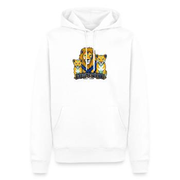 Lion Pride Sportmaskottchen-Vektor - Männer Premium Bio Hoodie - Weiß - Vorne - Nico (187cm)