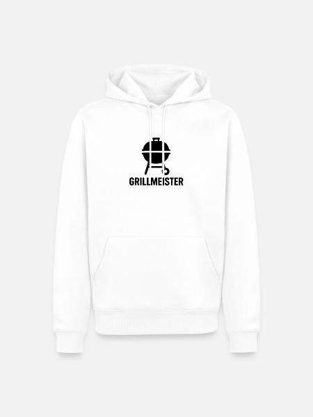 Grillmaster - master of grilling - Männer Premium Bio Hoodie - Weiß