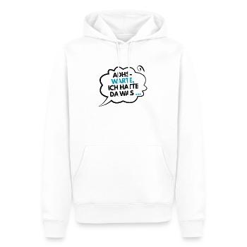 ADHS – Warte, ich hatte da was … - Männer Premium Bio Hoodie - Weiß - Vorne - Nico (187cm)