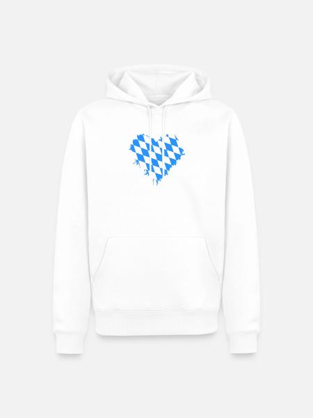 Bayern - Männer Premium Bio Hoodie - Weiß