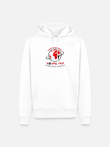 Hin- und Rückfahrt – Weltweite Expeditionsreise - Männer Premium Bio Hoodie - Weiß