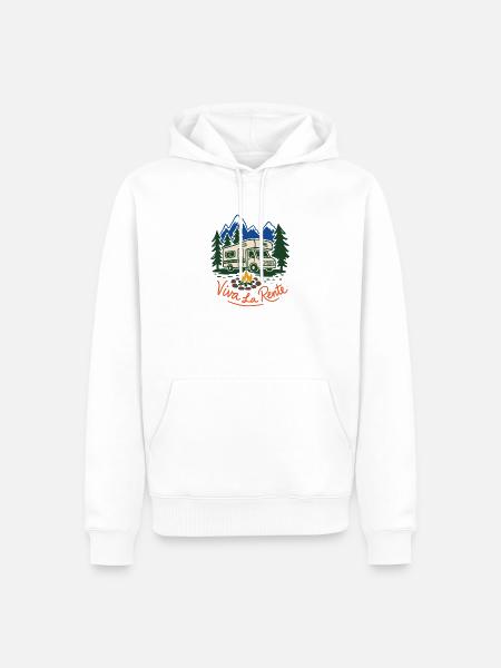 Viva La Rente! - Männer Premium Bio Hoodie - Weiß