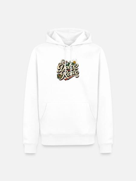 La Dolce Rente! Wandern Berge - Männer Premium Bio Hoodie - Weiß