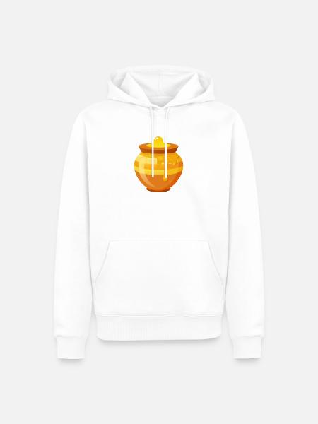 Honey Pot - Männer Premium Bio Hoodie - Weiß
