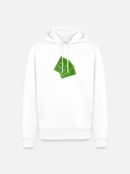 Dollar-Banknoten - Männer Premium Bio Hoodie - Weiß