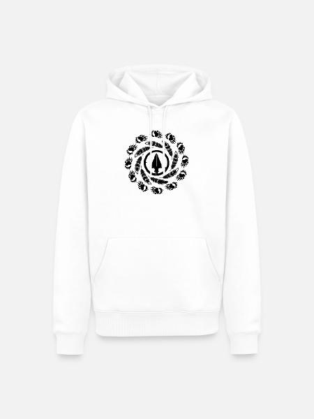 Indianer Ureinwohner Traumfänger Western - Männer Premium Bio Hoodie - Weiß