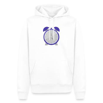 Wecker - Männer Premium Bio Hoodie - Weiß - Vorne - Nico (187cm)
