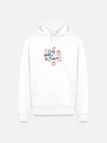 Pastell Cozy Gruselzeit - Männer Premium Bio Hoodie - Weiß