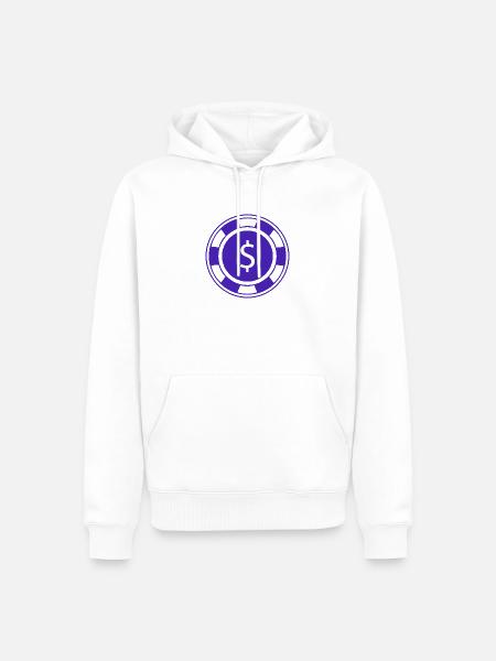 Fischspoker - Männer Premium Bio Hoodie - Weiß